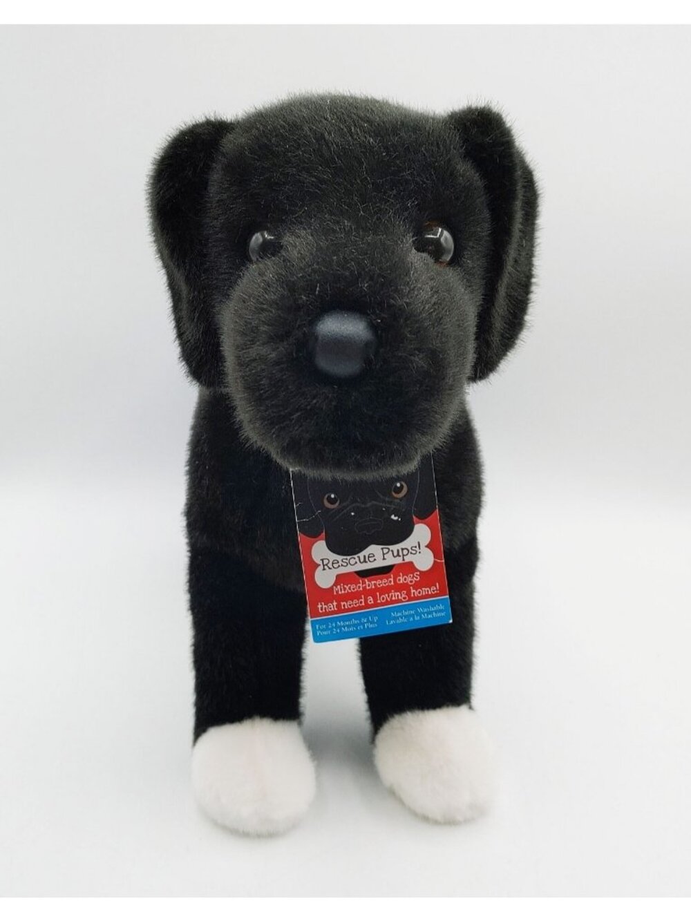 Twister Black Lab Pit Bull Mix Plush Stuffed Animal Douglas Dog Rescue Pup 13"